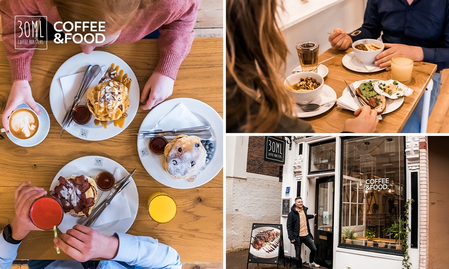 Ontbijt of late lunch bij 30ML Coffee & Food Nachtegaalstraat in Utrecht