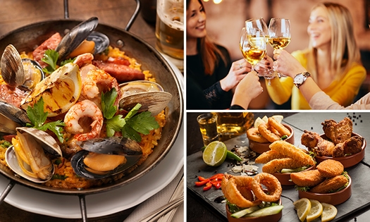 3-gangendiner bij Restaurant La Paella
