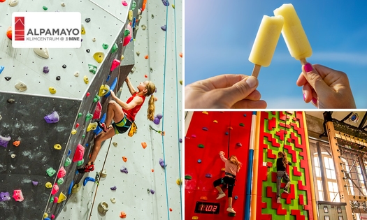 Lead of boulder + klimschoenen of Clip 'n Climb + boulderen