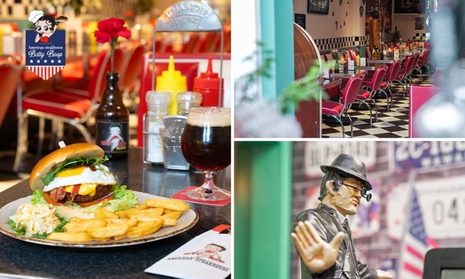 2-gangenlunch bij American Steakhouse Betty Boop