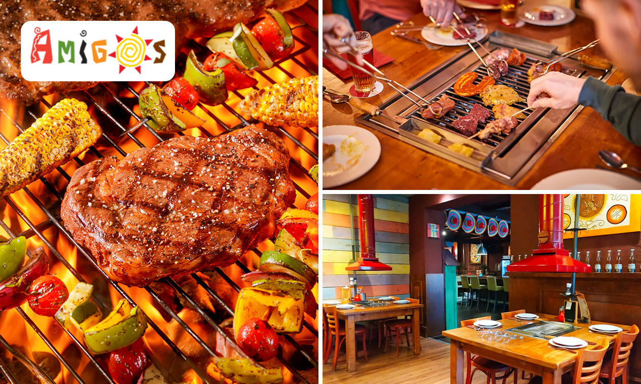 All-You-Can-Eat barbecueën (3 uur) bij Amigos BBQ Restaurant