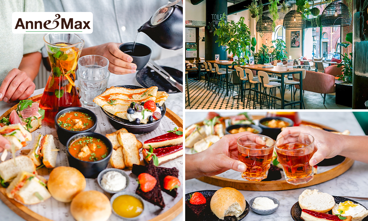 Ontbijtplank, luxe lunchplank of high tea bij Anne&Max Den Haag Kerkplein