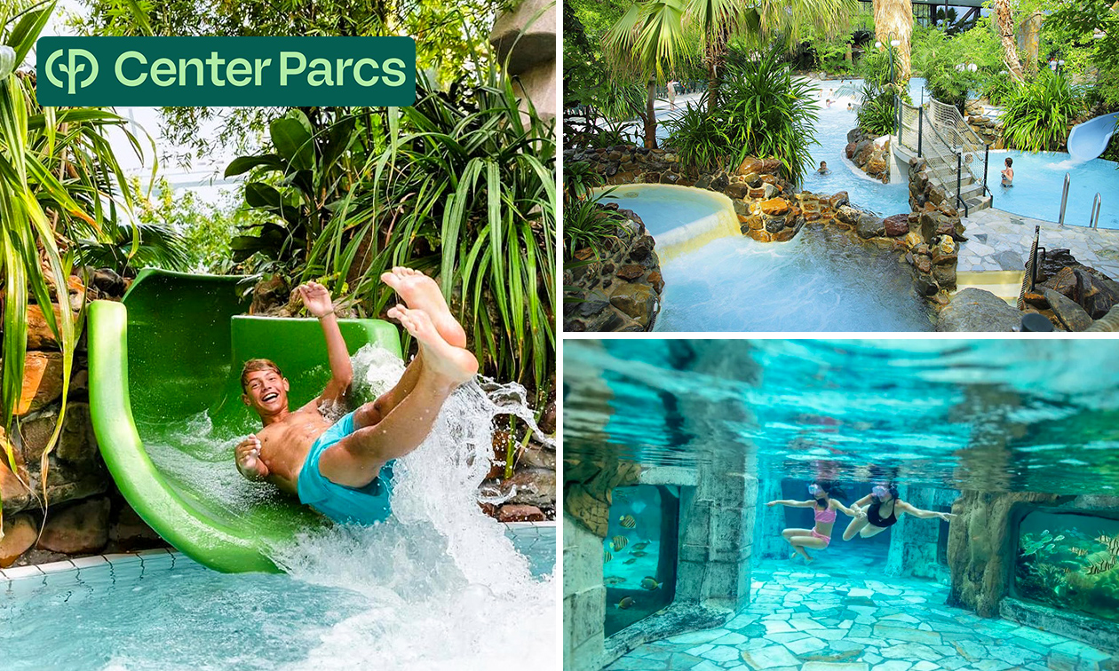 Dag- of avondentree zwemparadijs de Aqua Mundo in Center Parcs Het Heijderbos