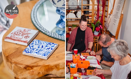 Workshop keramiek schilderen (2 tot 2,5 uur) + onbeperkt koffie of thee + lekkernij