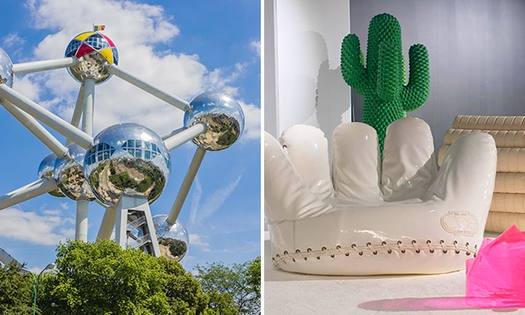 Entree voor het Atomium + ADAM (Brussels Design Museum)