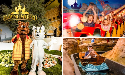 Ticket pour Bommelwereld + frites + snack + boisson ou café/thé + tarte aux pommes