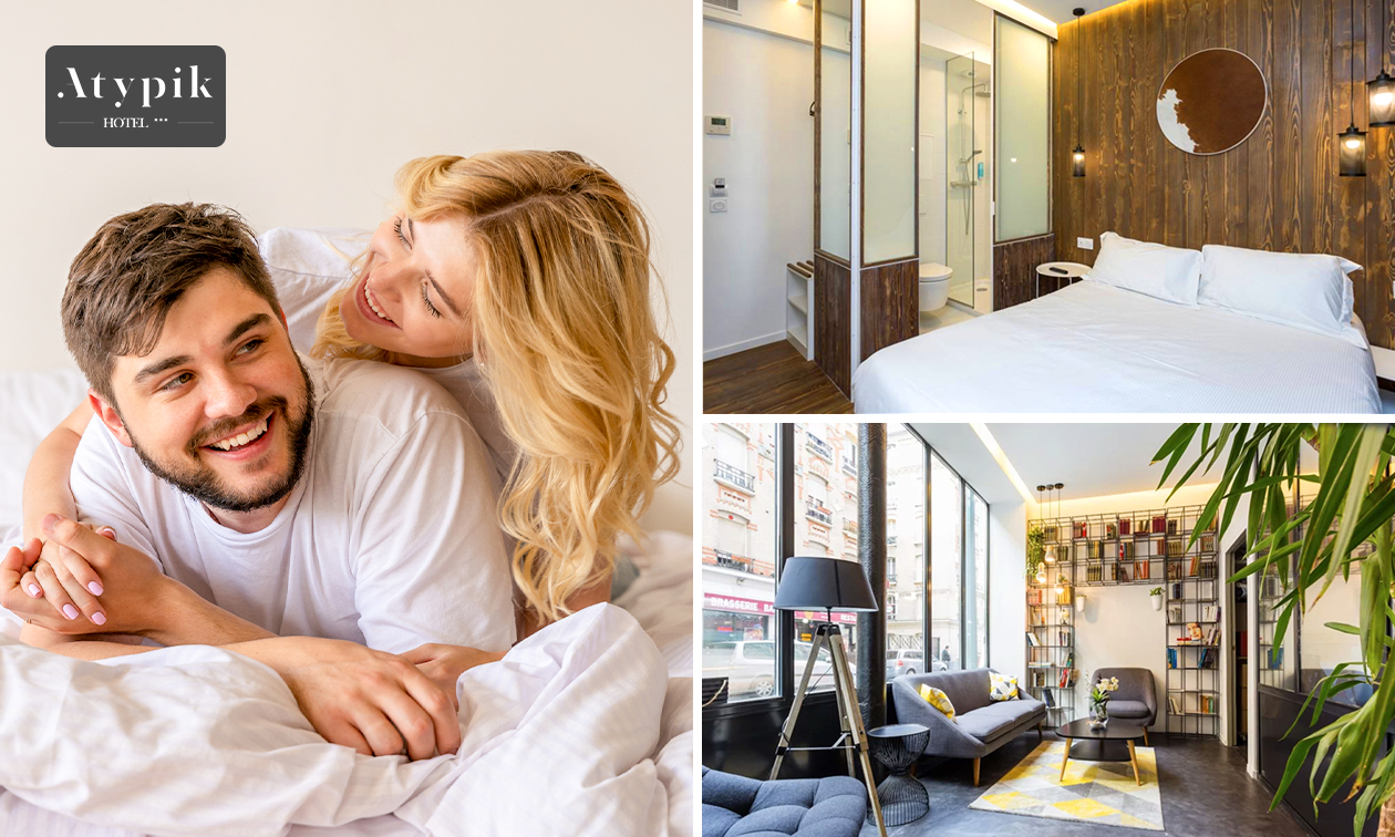 Overnachting voor 2 + ontbijt + late check-out of wellness aan de rand van Parijs