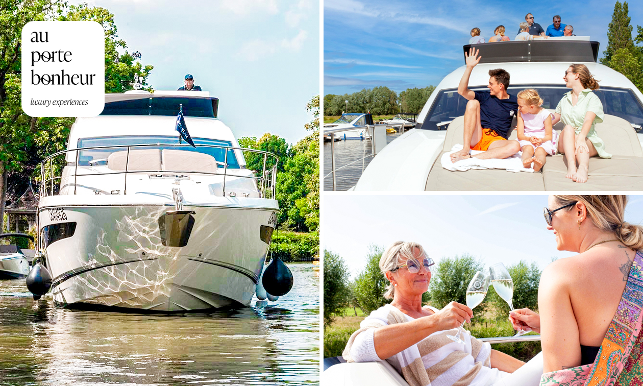 Dagtrip 6 pers. (4 of 6 uur) met Au Porte Bonheur