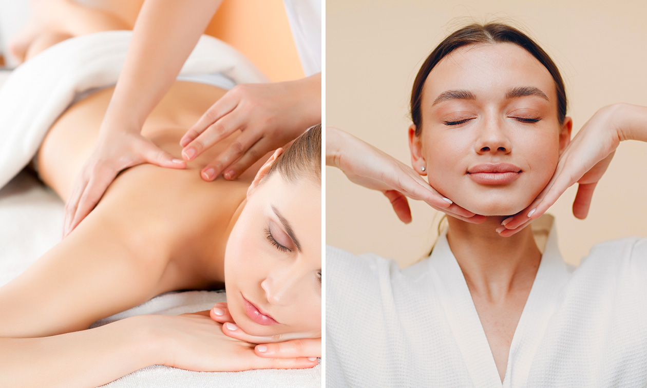 Massage relaxant (60 min) ou soin du visage découverte à Charleroi