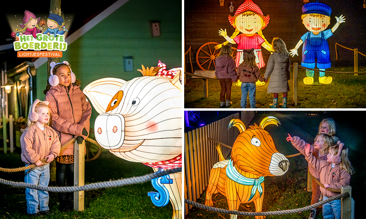 Entrée au Grand Festival des lumières de la ferme chez Avonturenboerderij Molenwaard + boisson