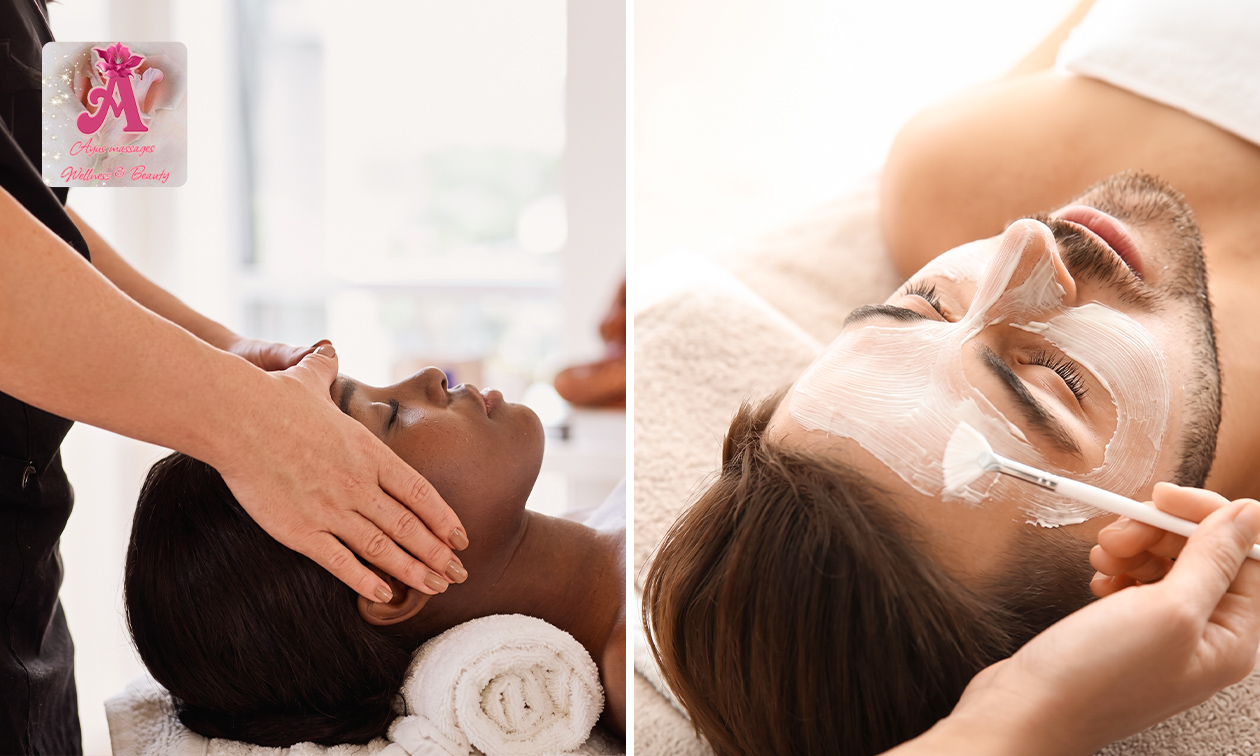 Massage naar keuze + evt. gelaatsverzorging (45, 60 of 90 min)