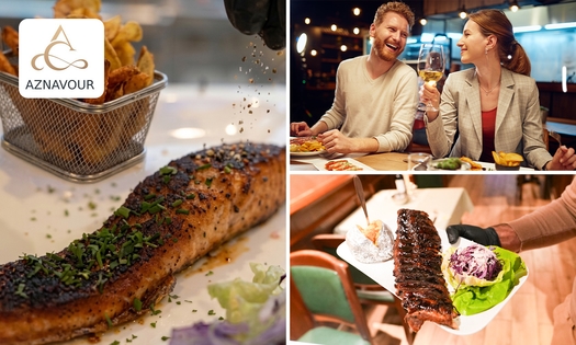 2- of 3-gangendiner à la carte bij Aznavour Resto