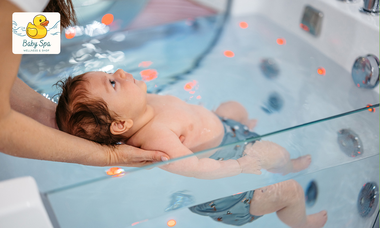 Babyfloatsessie (30 min) + evt. massage (15)