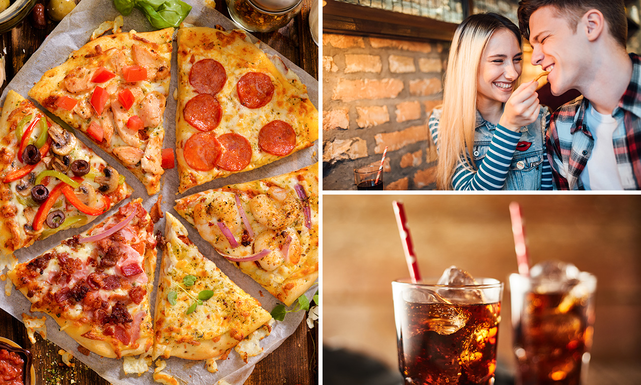 Snackpakket of pizza of kapsalon naar keuze + drankje voor afhaal