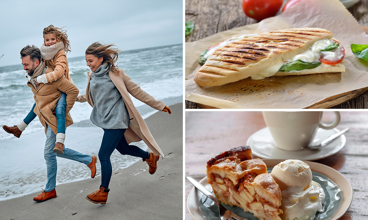 Wandelarrangement + warme drank + gebak + 2-gangenlunch Wandelarrangement + warme drank + gebak + 2-gangenlunch