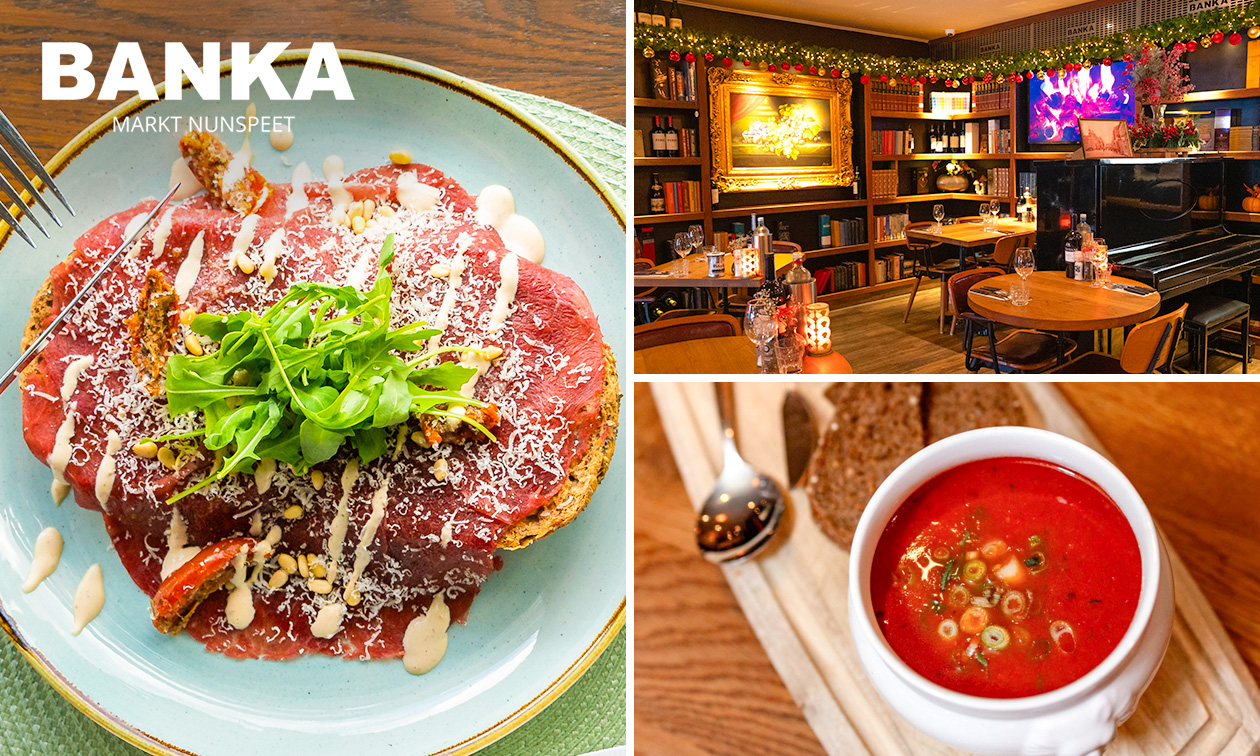 2-gangen keuzelunch bij Banka Nunspeet