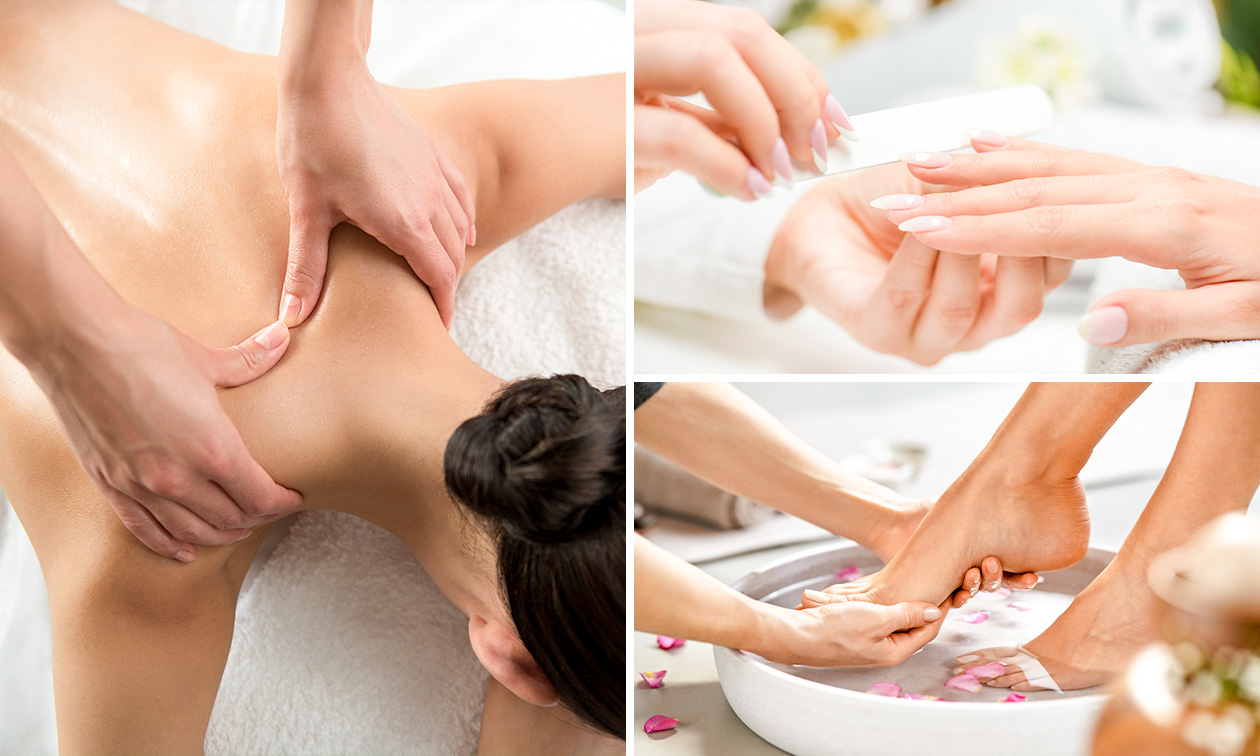 Manicure- of pedicurebehandeling + evt. ontspannende massage en meer bij Brussel