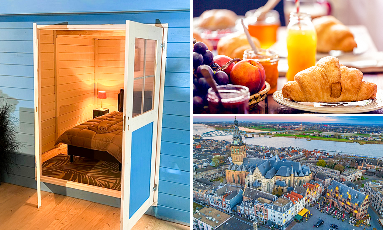 Overnachting voor 2 + ontbijt in Ledeacker