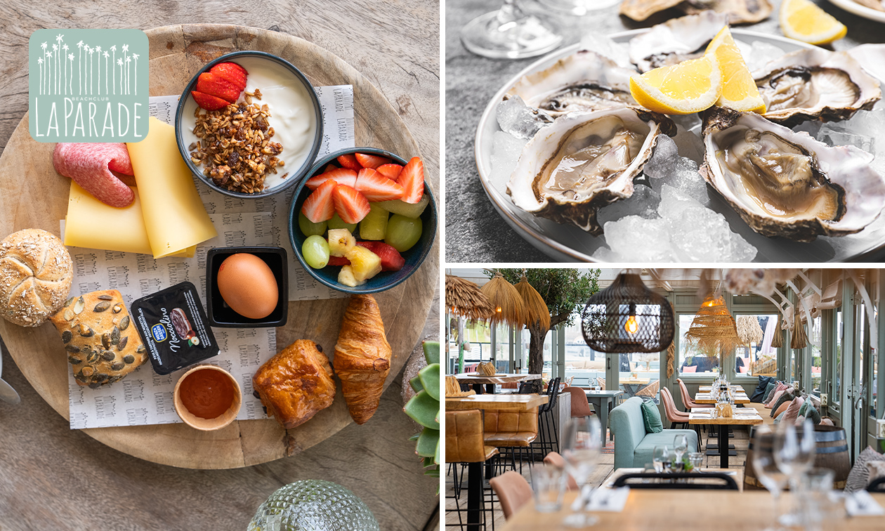 Ontbijtplank, borrelplank of oesters + prosecco op het strand van Kijkduin Ontbijtplank, borrelplank of oesters + prosecco op het strand van Kijkduin