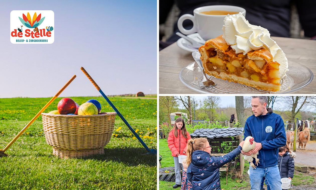 Boerengolf + koffie/thee/fris + appelgebak bij Beleefboerderij De Stelle