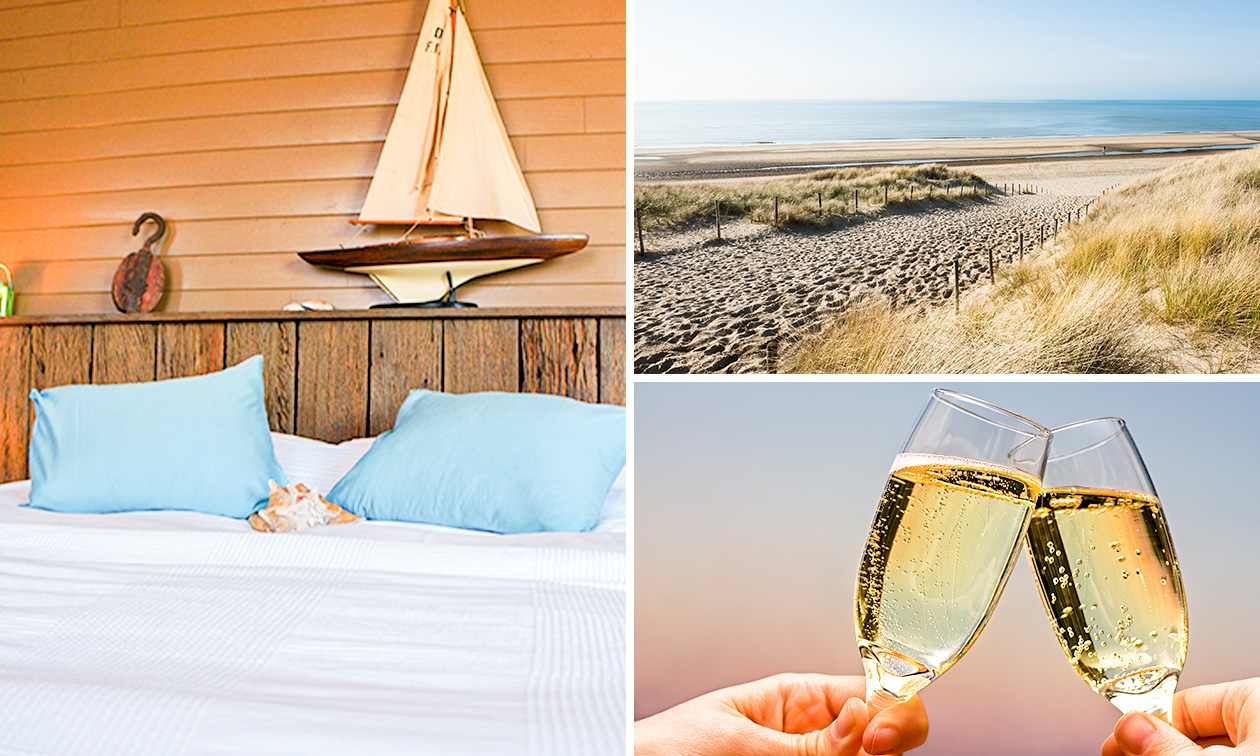 Overnachting(en) + ontbijt + glas cava voor 2 aan de Belgische kust