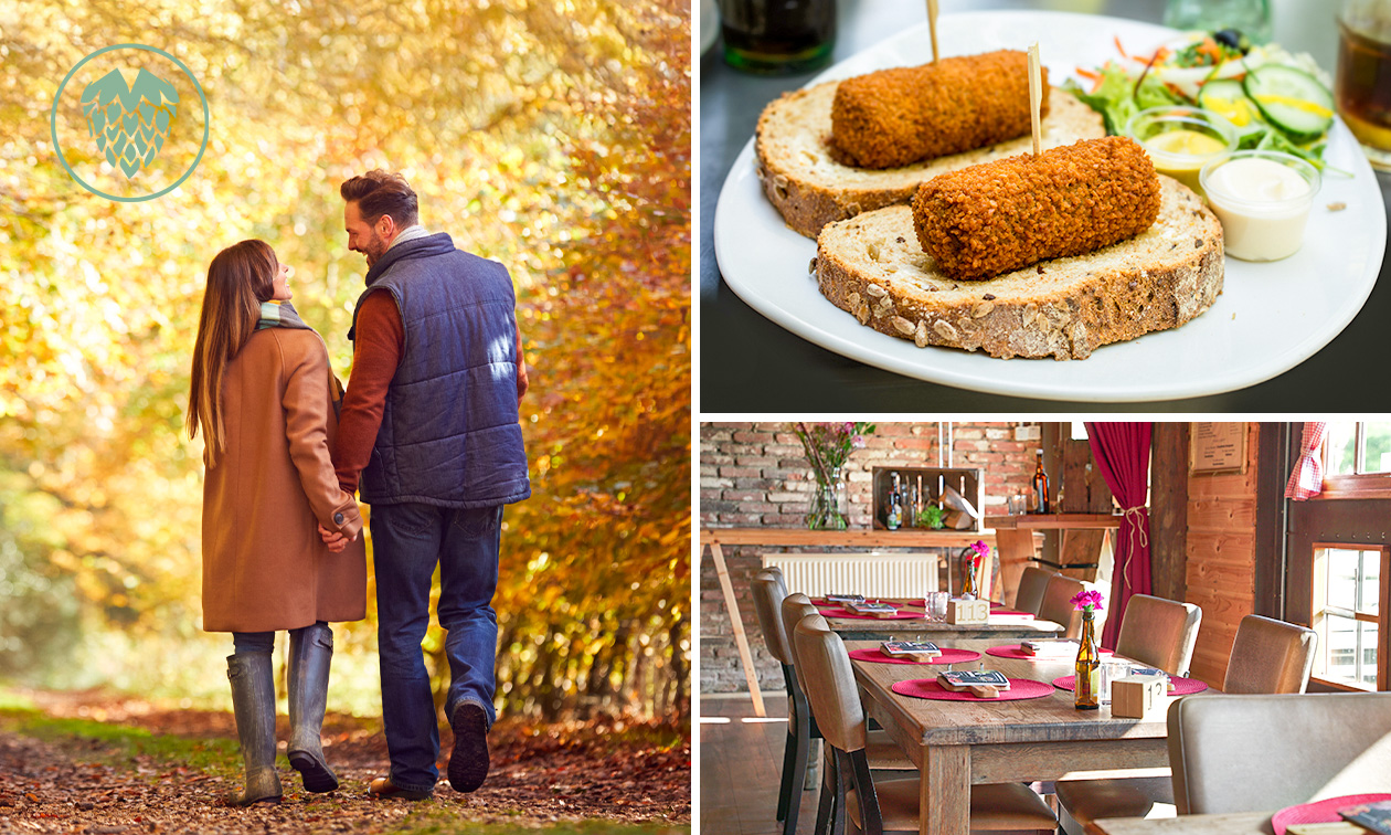 Wandelarrangement incl. gebak en lunch bij Bierbrouwerij Oijen