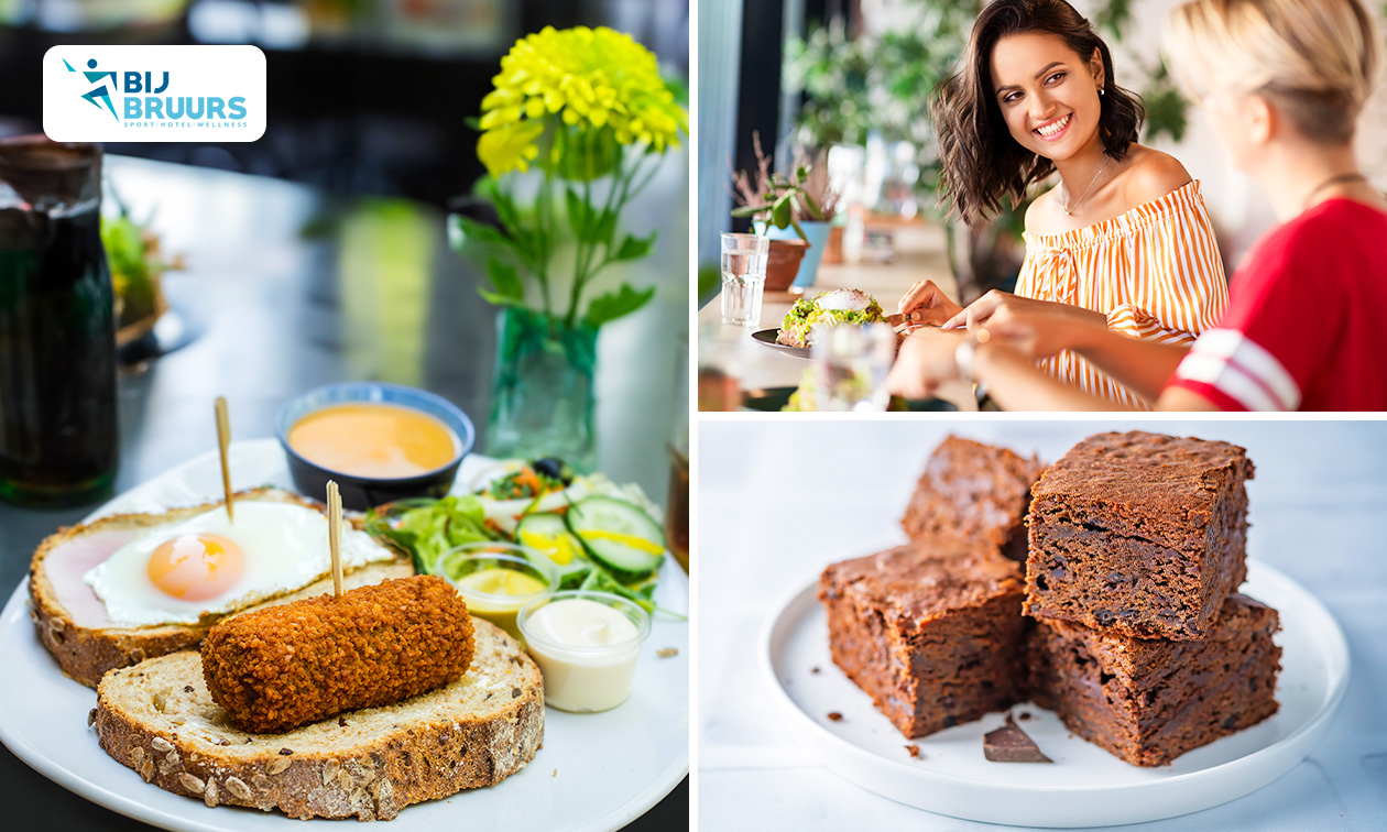 Luxe lunchplank to share + evt. wandel- of fietsroute bij Bij Bruurs