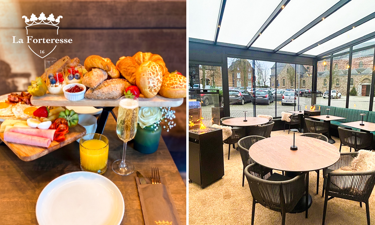 Luxe ontbijt + glas cava in hartje Borgloon