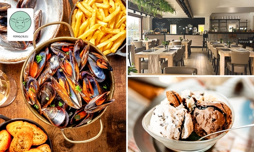 2-gangen mosseldiner bij Bistro Ferm(e) Bleu