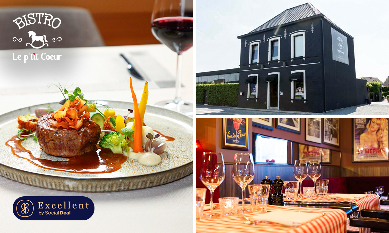 3-gangen keuzediner bij Bistro Le p'tit Coeur