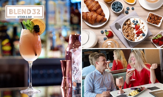 Ontbijtbuffet + cocktail bij Blend 32 in hartje Antwerpen