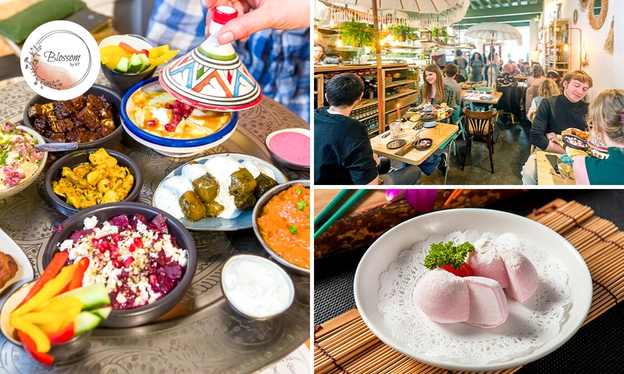 Shared dining-mezzediner + nagerecht naar keuze bij Blossom by KP