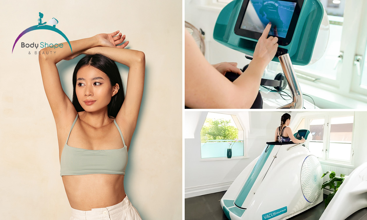 3 afslankbehandelingen met de Vacushaper of Vacubike