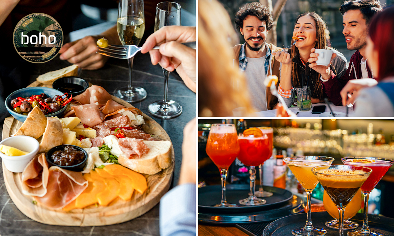 Royale tapasplank + cocktail/mocktail of spaghetti + drankje in hartje Kortrijk Royale tapasplank + cocktail/mocktail of spaghetti + drankje in hartje Kortrijk
