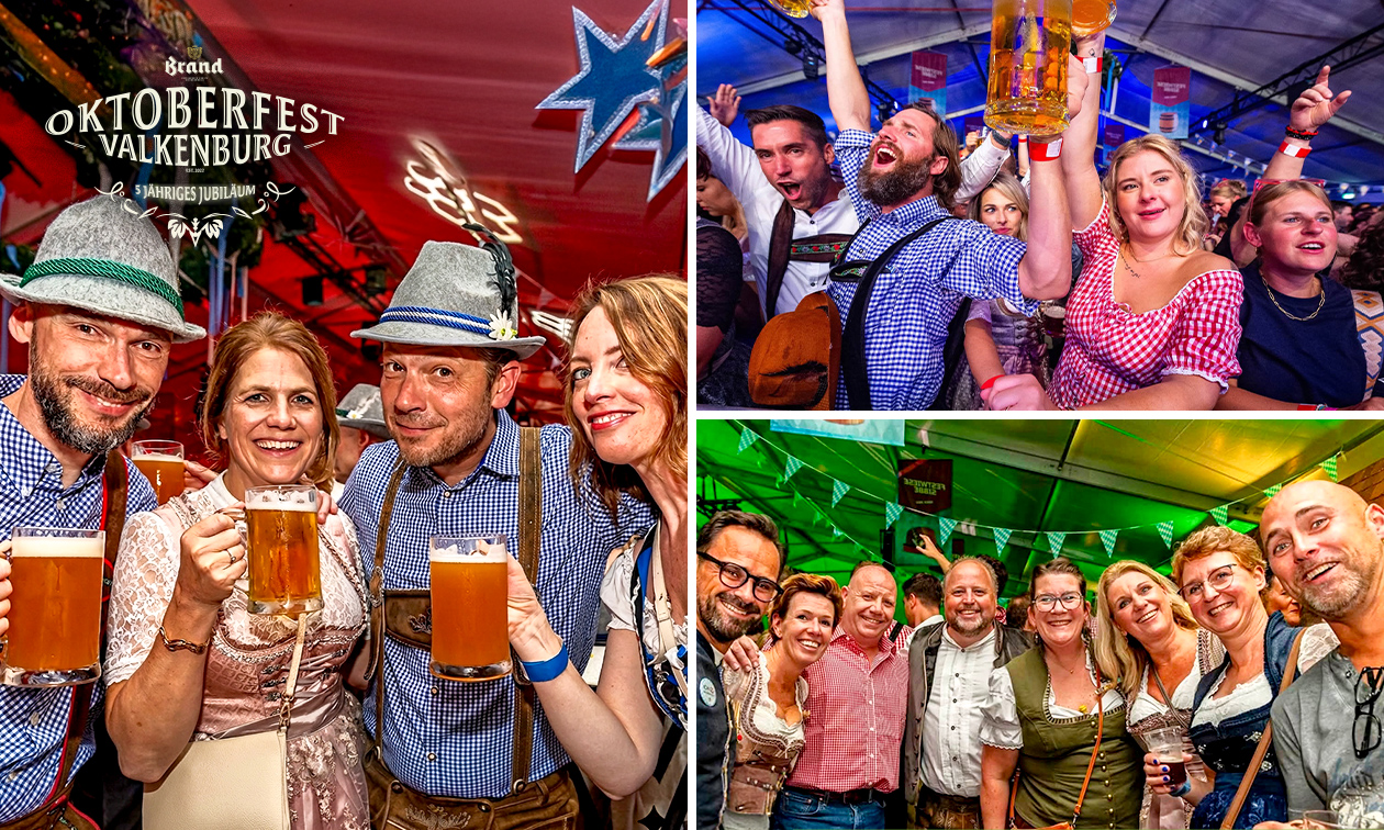 Entree Brand Bier Oktoberfest Tent op de Kop - Limbo Edition in Valkenburg