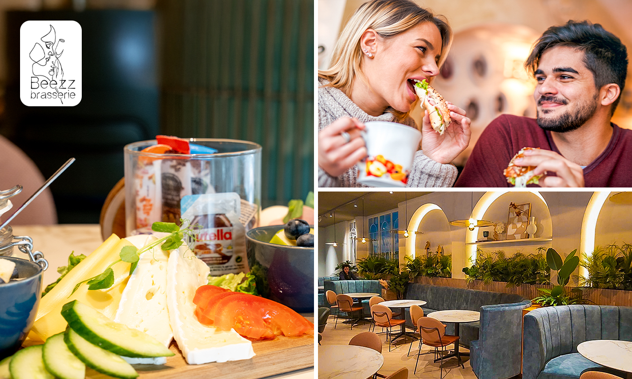 Ontbijtplank + koffie/thee + verse jus d'orange of Sunday Brunch Plateau bij Brasserie Beezz