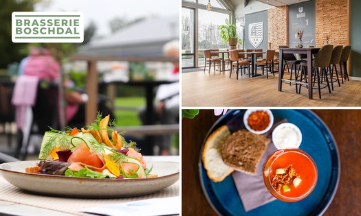2-gangen keuzelunch bij Brasserie Boschdal