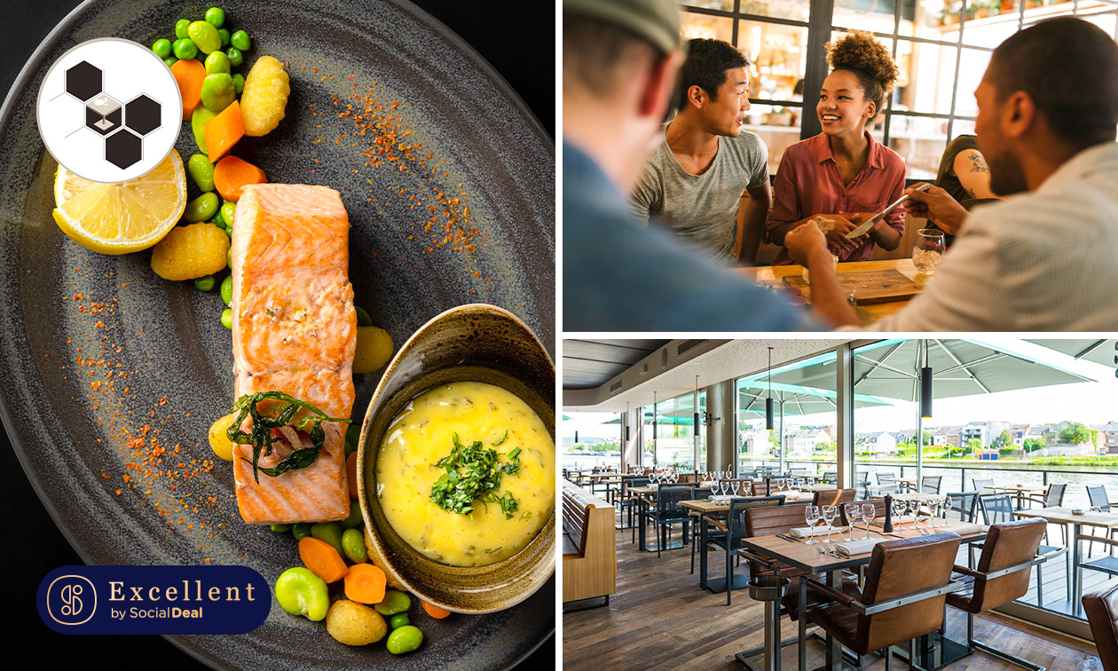Menu en 2 ou 3 services à la carte + apéritif ou café à Namur