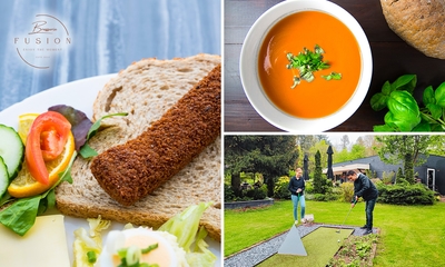 2-gangen keuzelunch + minigolf bij Brasserie Fusion
