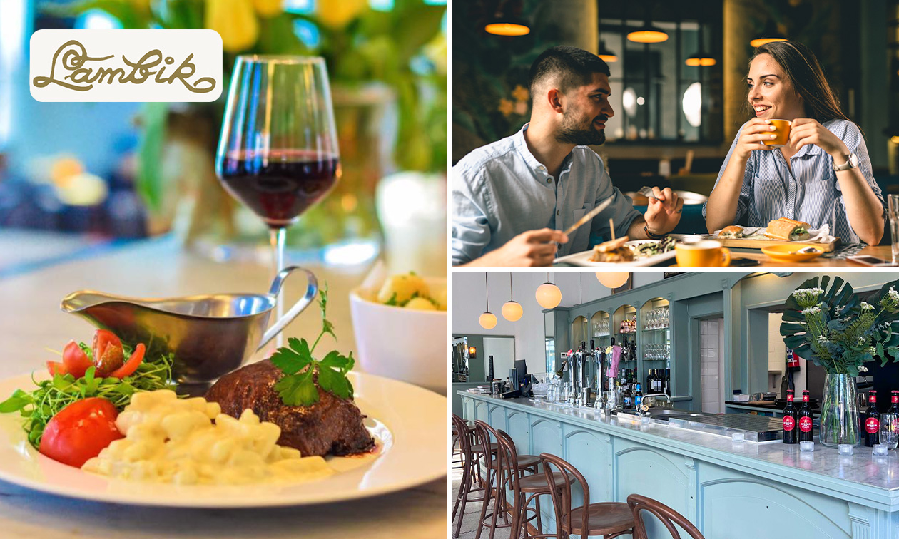 3-gangendiner à la carte bij Brasserie Lambik