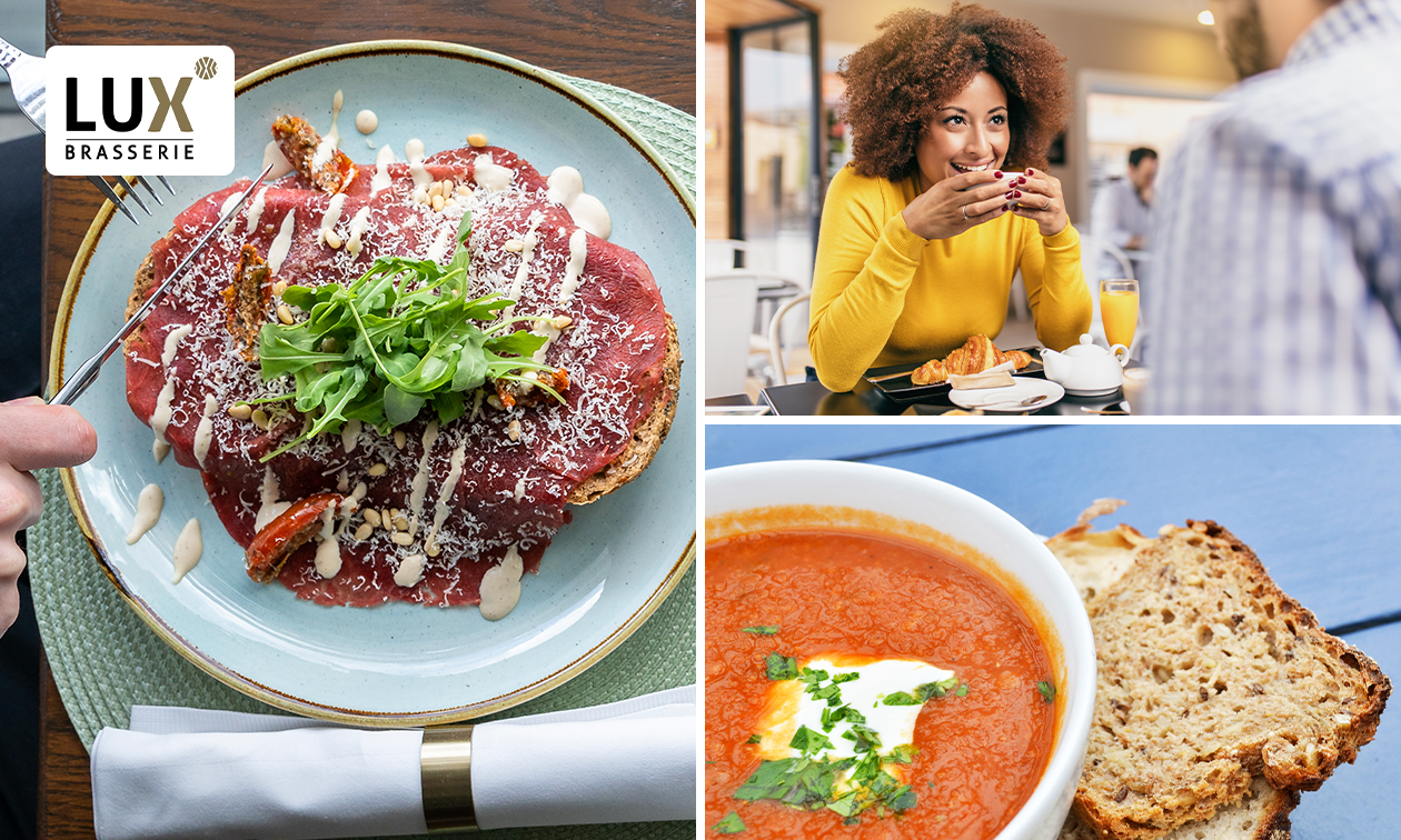 2-gangen keuzelunch bij Brasserie LUX