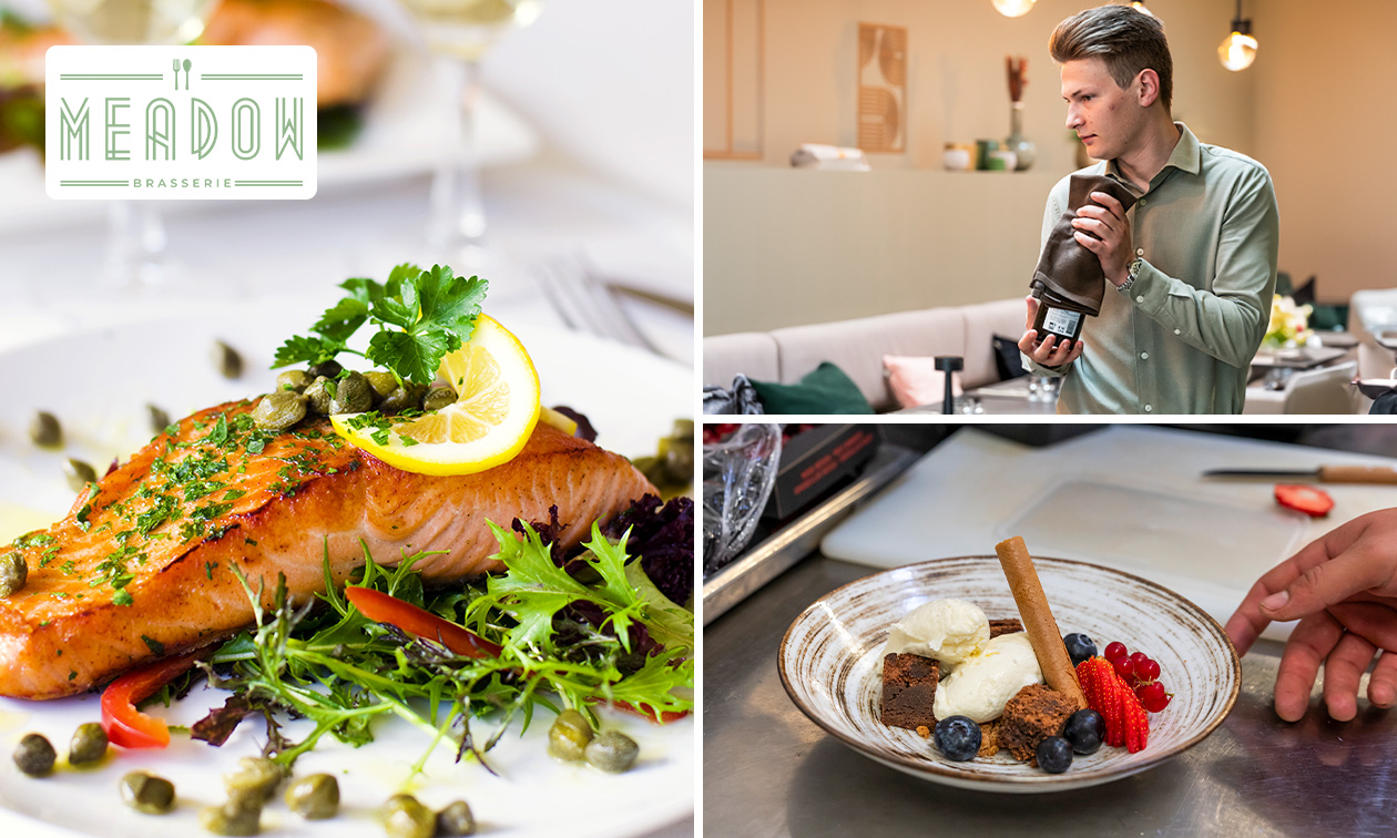 2- of 3-gangenlunch of diner à la carte bij Brasserie Meadow