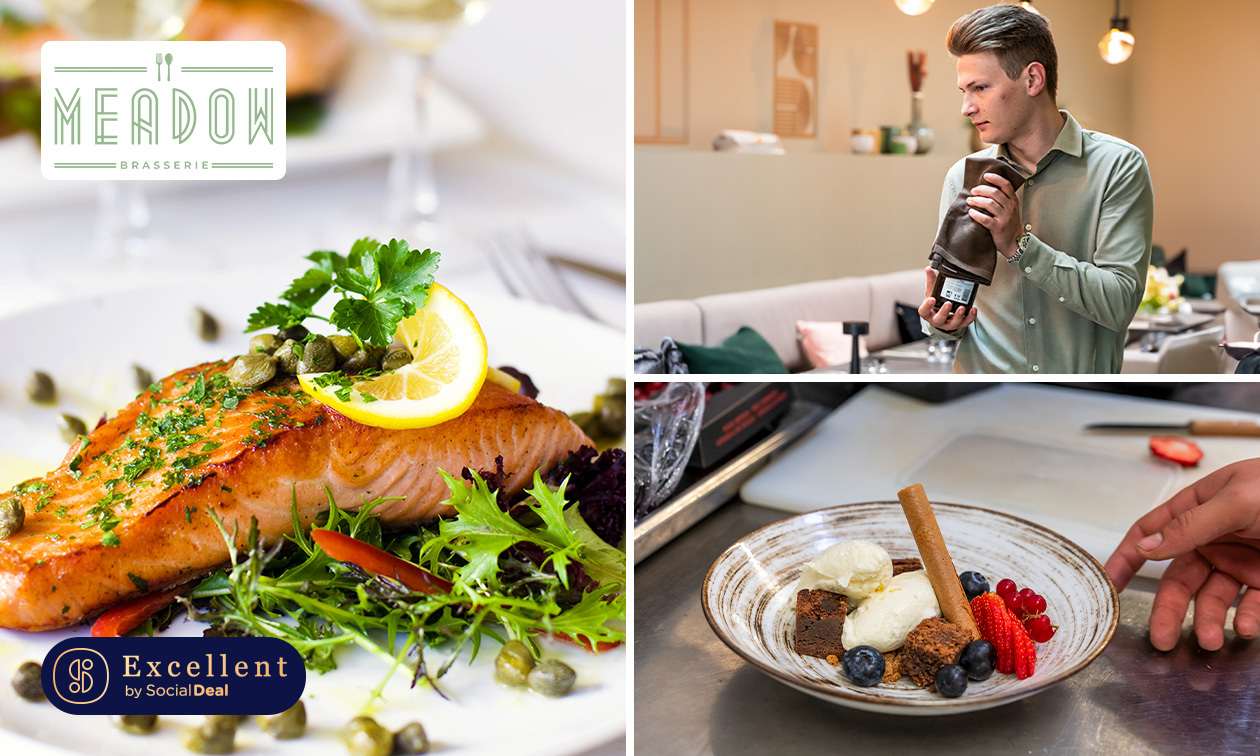 2- of 3-gangenlunch of diner à la carte bij Brasserie Meadow