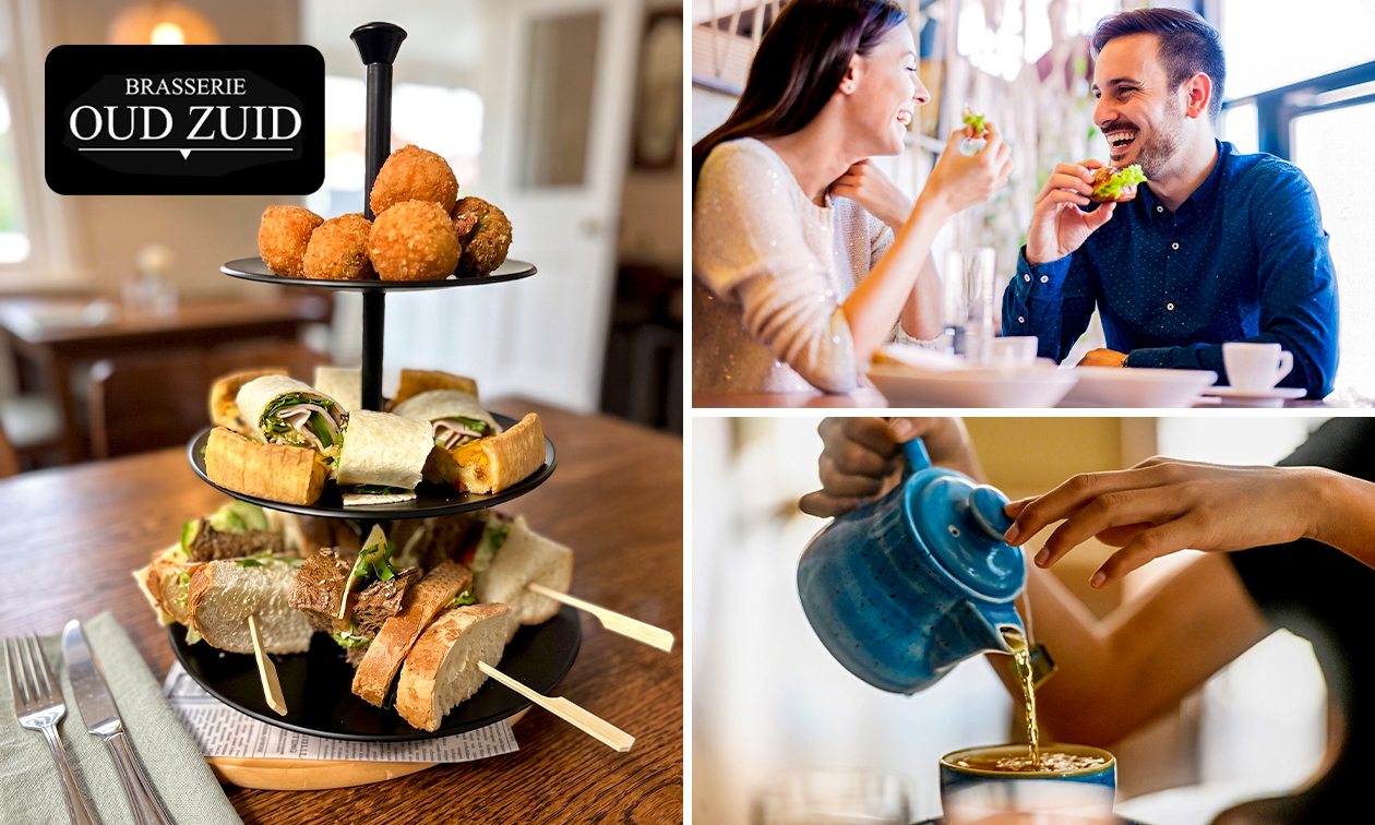 High tea (1,5 uur) bij Brasserie Oud Zuid in hartje Drachten