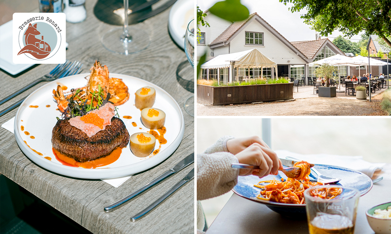 Culinaire 3-gangenlunch of -diner à la carte