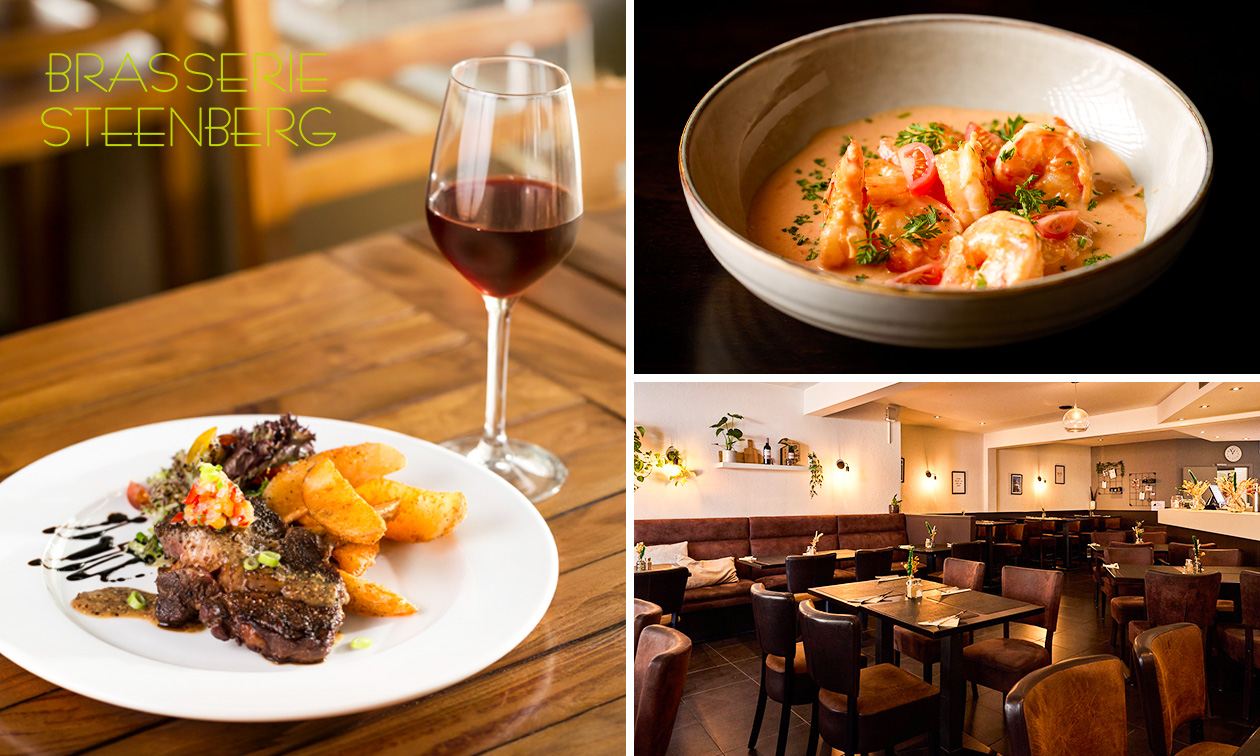 2-gangendiner à la carte + amuse bij Brasserie Steenberg