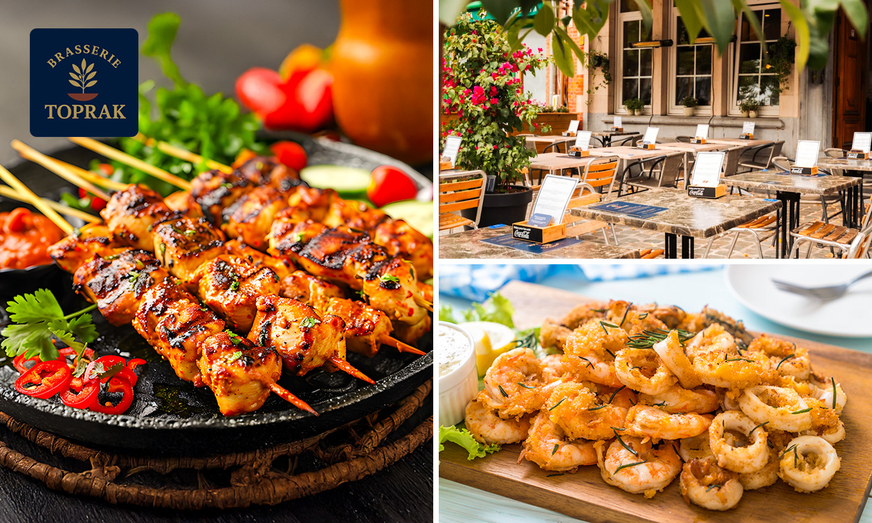 Turks 2- of 3-gangendiner of -lunch à la carte in hartje Leuven