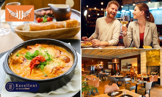 Lunch en 2 services, dîner en 3 services au choix ou ribs à volonté à la Brasserie Waalborre