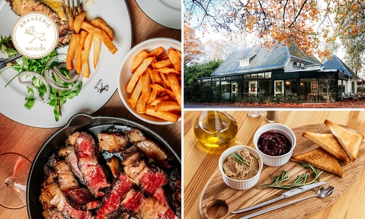 2- of 3-gangen wilddiner bij Brasserie Woods