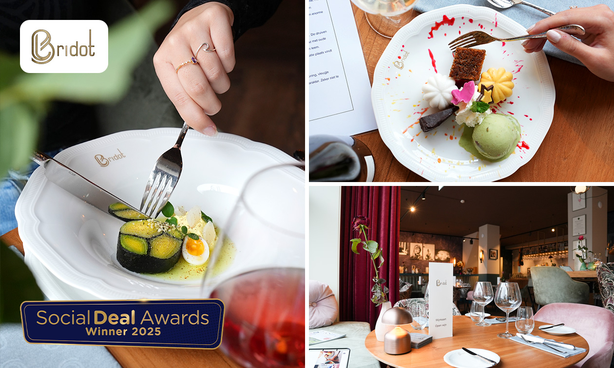 5-gangendiner van de chef of belevingsarrangement bij Bridot